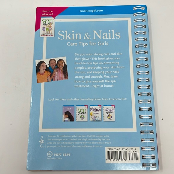 3/$15 AMERICAN GIRL: Skin & Nails Book: Care Tips for Girls - Picture 2 of 5